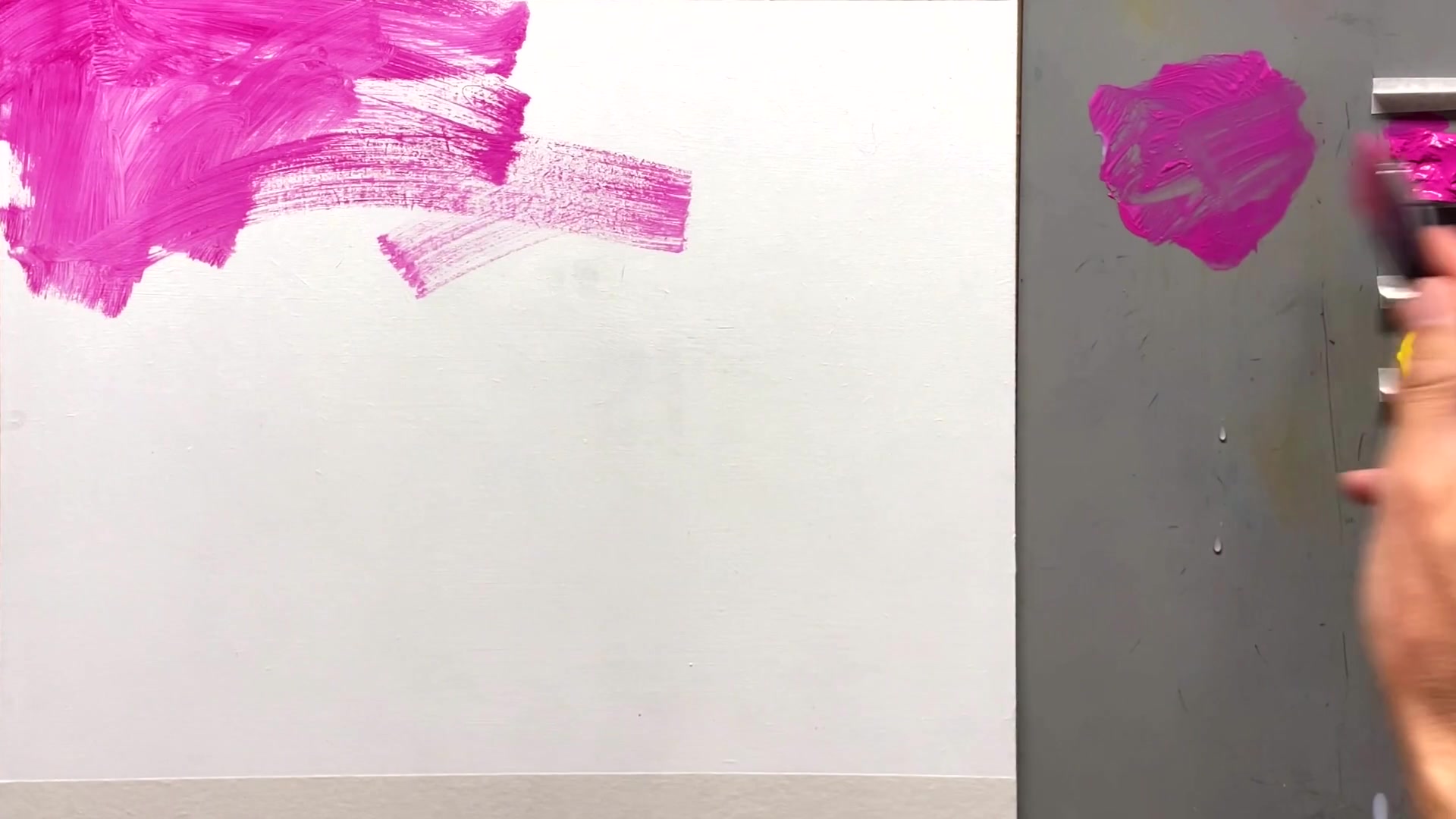 Step 9 — Applying the underpainting (video frame from the lesson)
