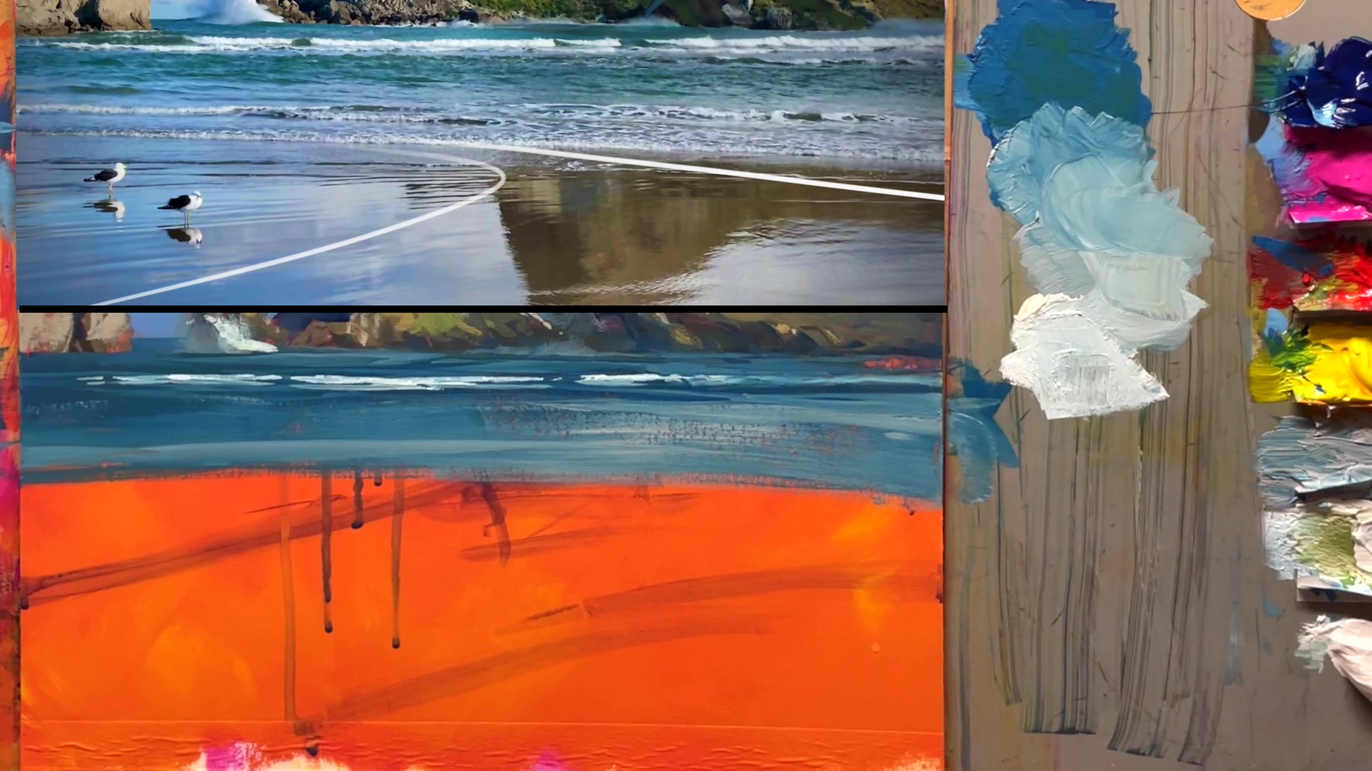 Step 37 — Detailing wave reflections (video frame from the lesson)
