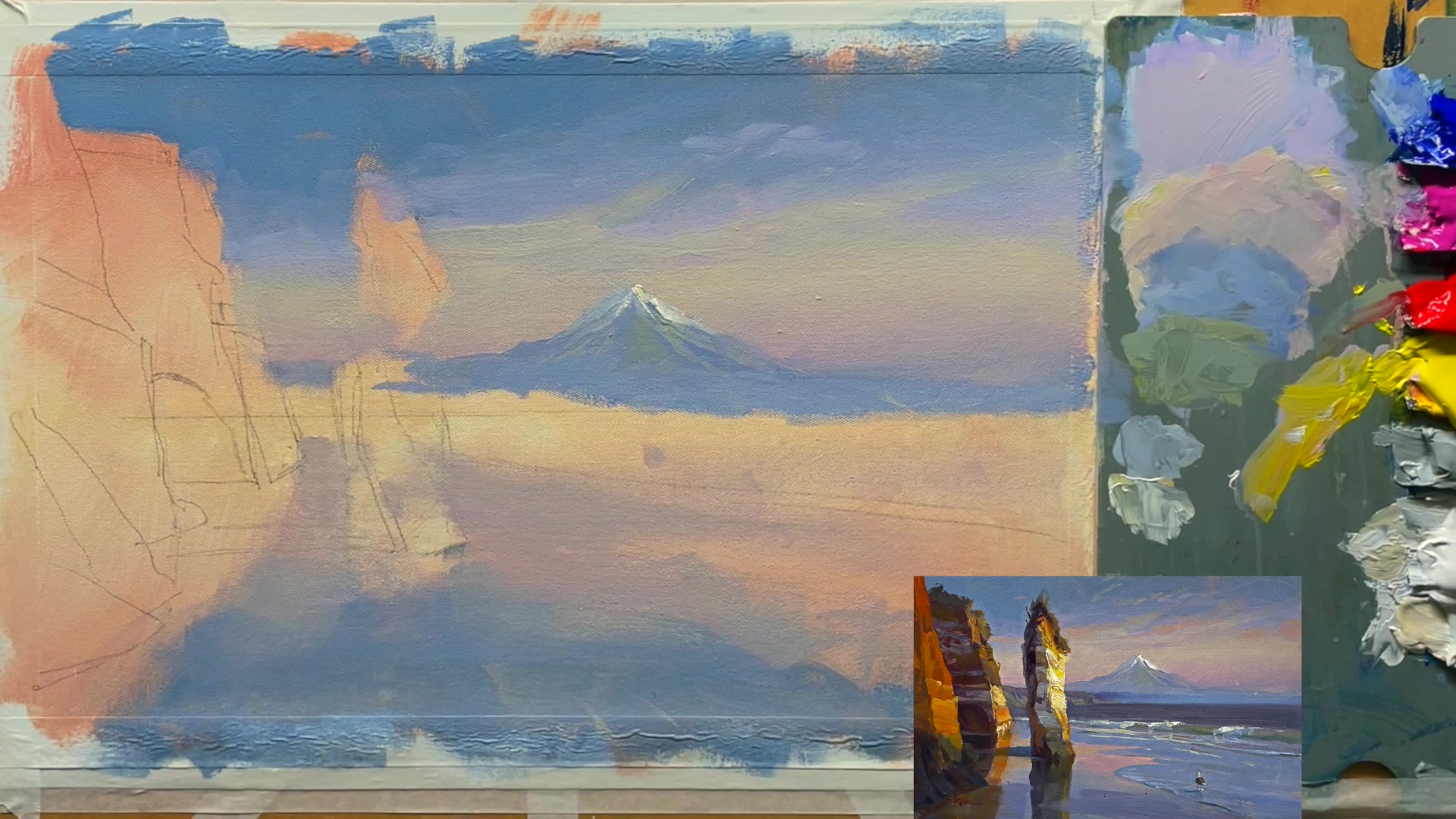 Step 8 — Enhancing the Sky (video frame from the lesson)
