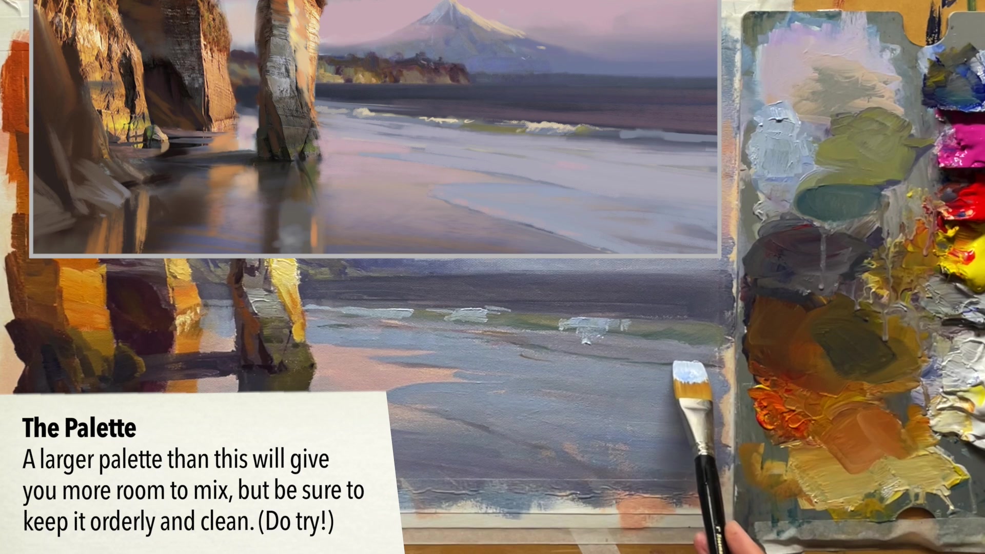 Step 16 — Final Touches and Seagulls (video frame from the lesson)