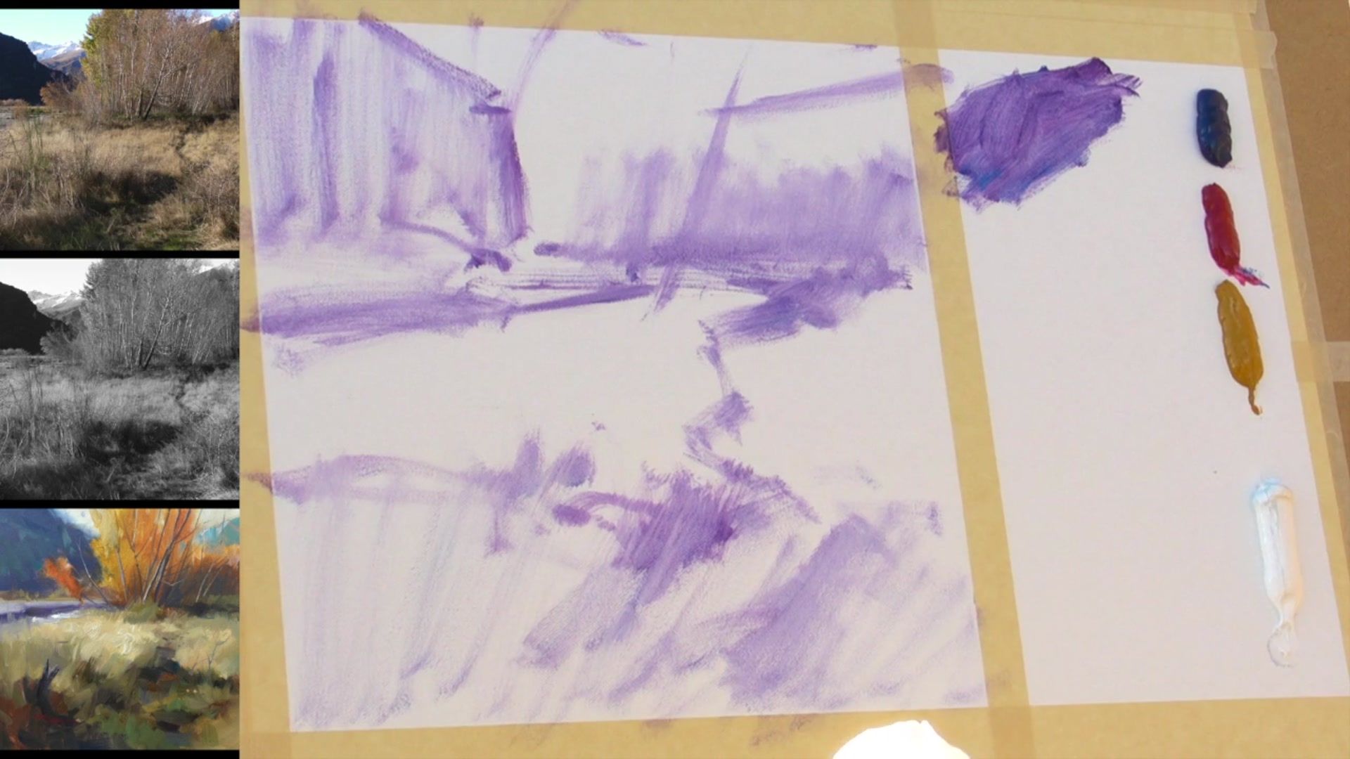 Step 2 — Focusing on Autumn Colors (video frame from the lesson)