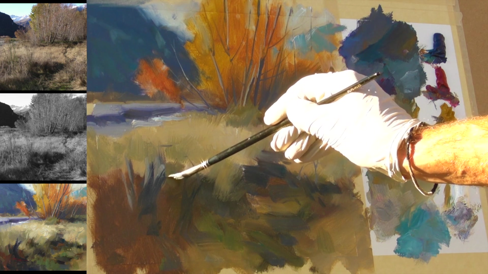 Step 13 — Foreground Randomness and Structure (video frame from the lesson)
