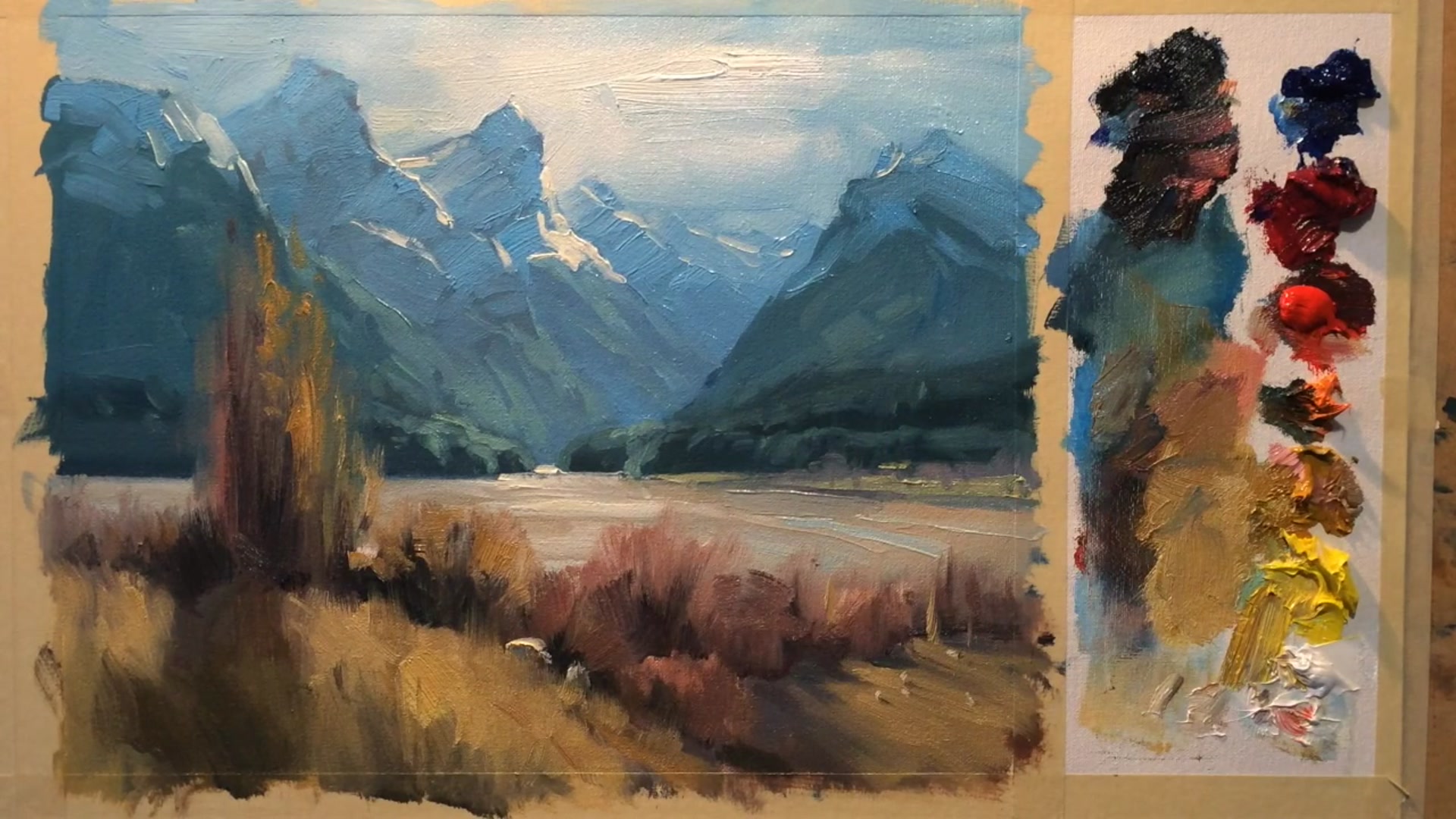 Step 14 — Final touches and signing (video frame from the lesson)