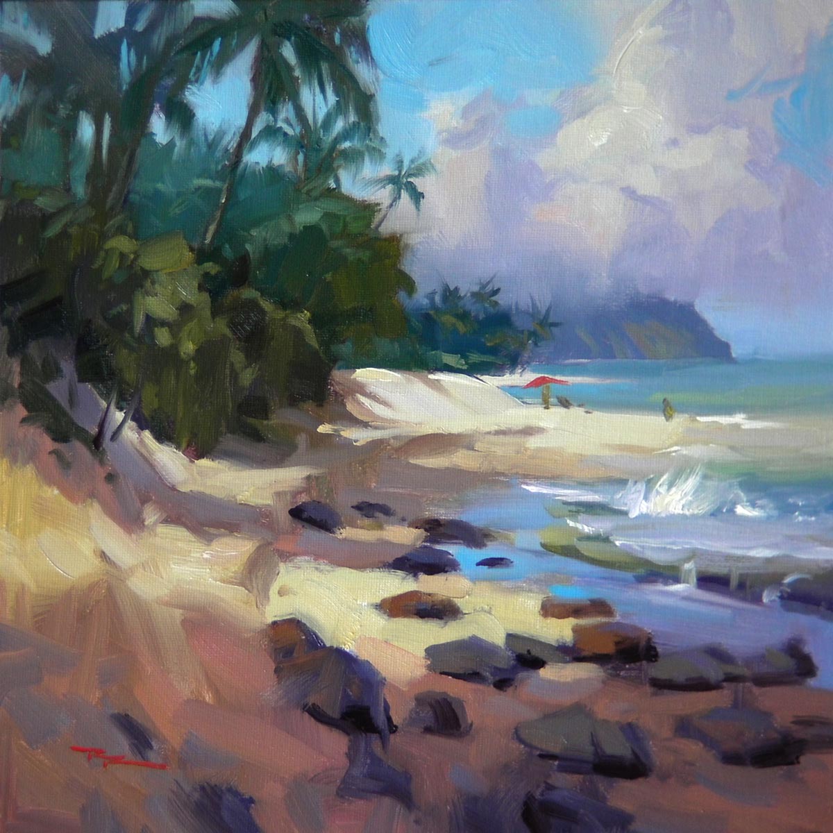 "Laniakea" 11x11" Oil on Canvas by Richard Robinson