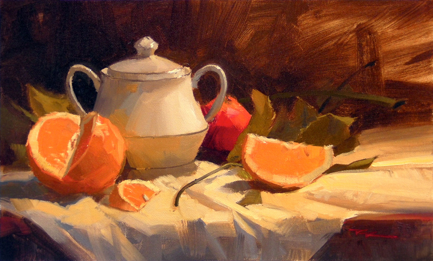 "Oranges" - Oil on Canvas by Richard Robinson
