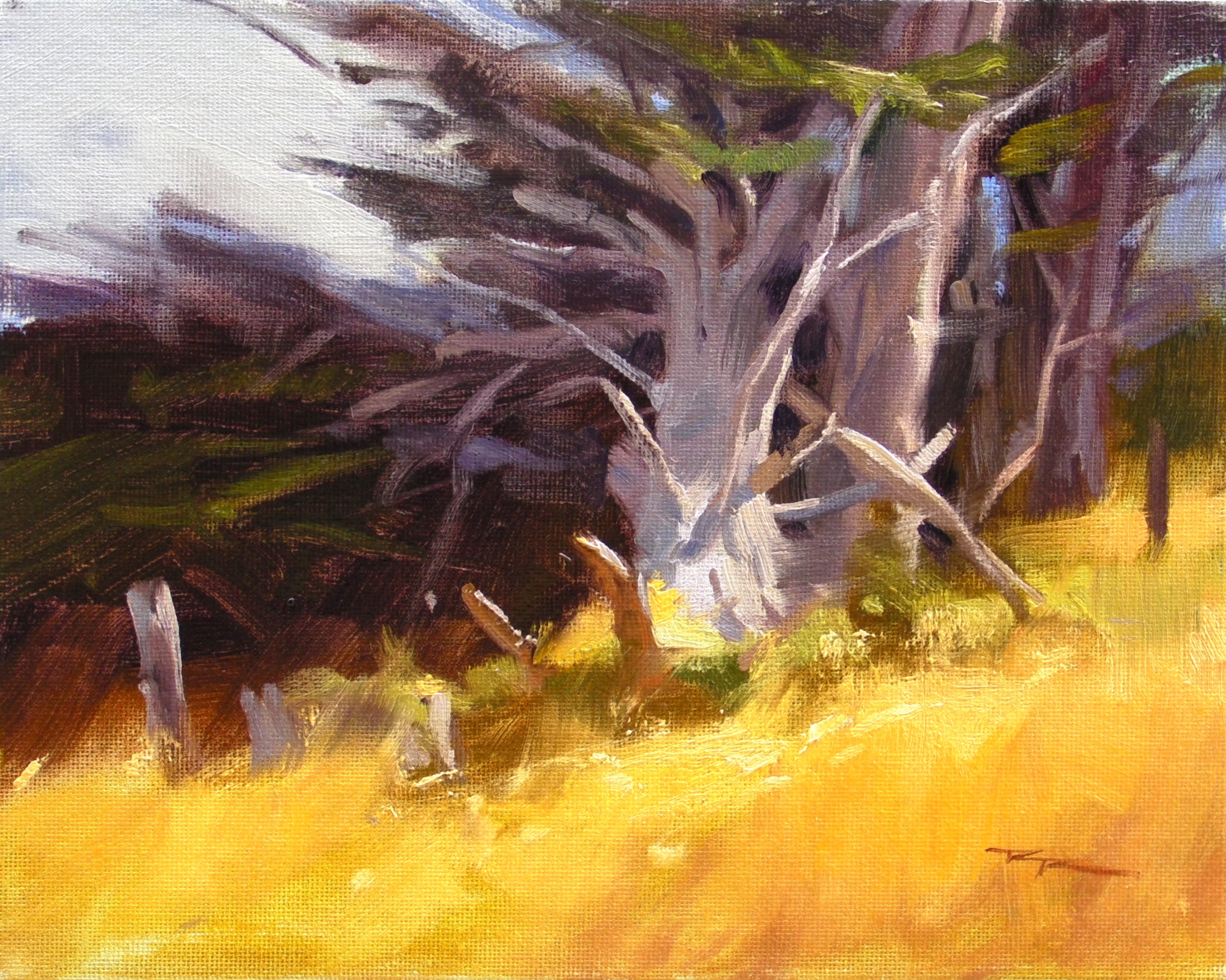 "Old Friends" - 10x8" - Oil on Board
