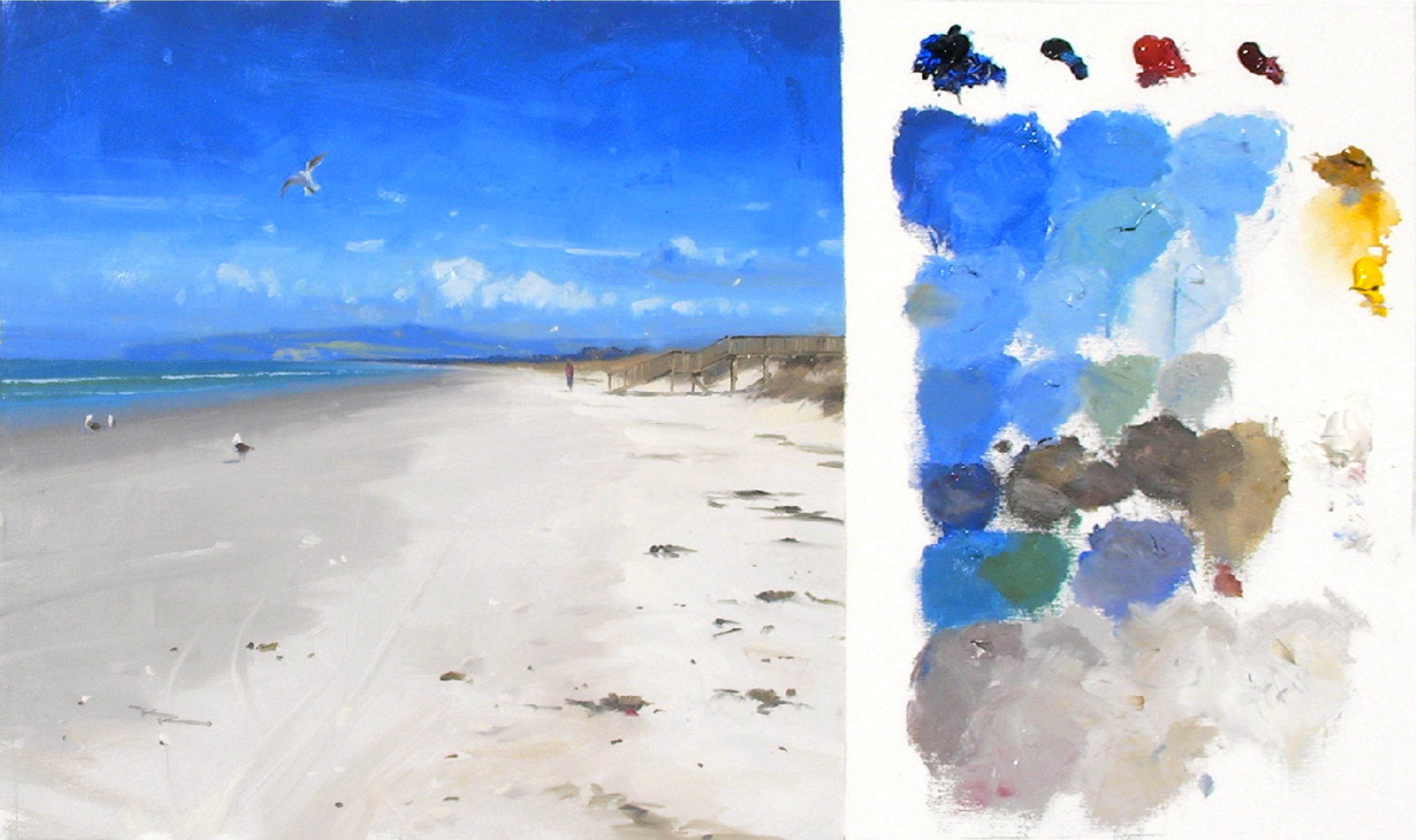 "Ruakaka Beach" by Richard Robinson.