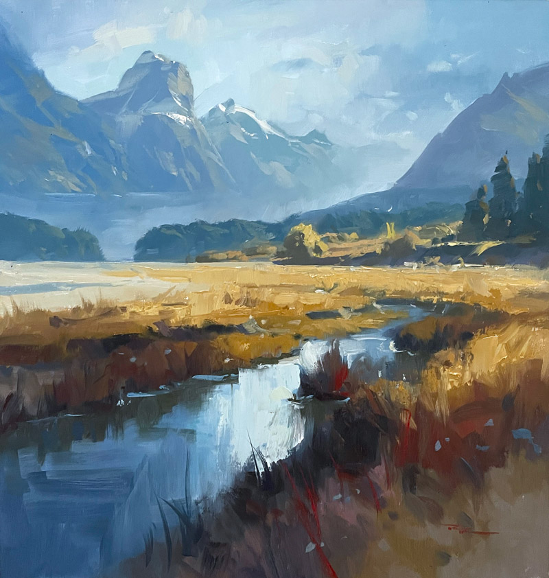 "Paradise Valley" 19x20" Oil on Linen by Richard Robinson