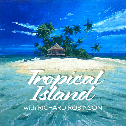 "Club Tropicana" 14x14" Acrylic on canvas by Richard Robinson