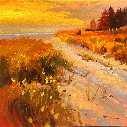 Rangiputa 15x15" Acrylic on Canvas by Richard Robinson