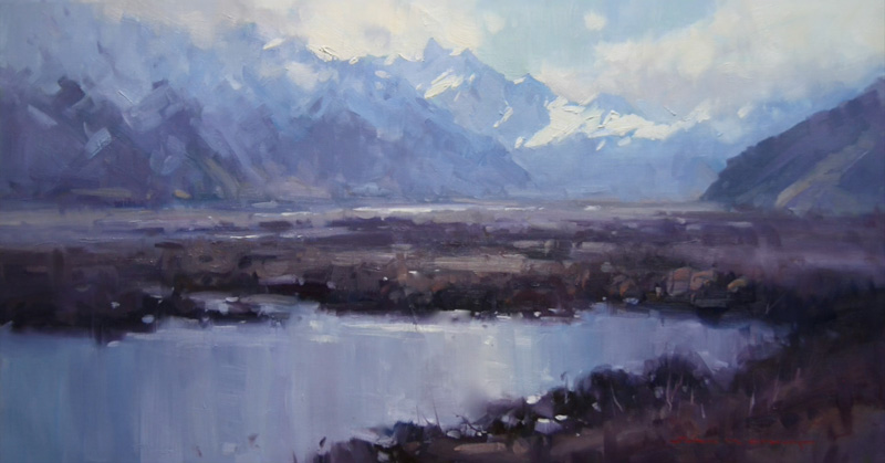 "Glenorchy Waters" Oil on Linen by John Crump