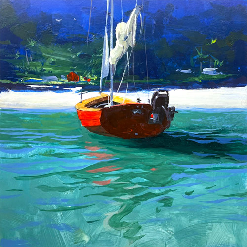 The Red Sailboat