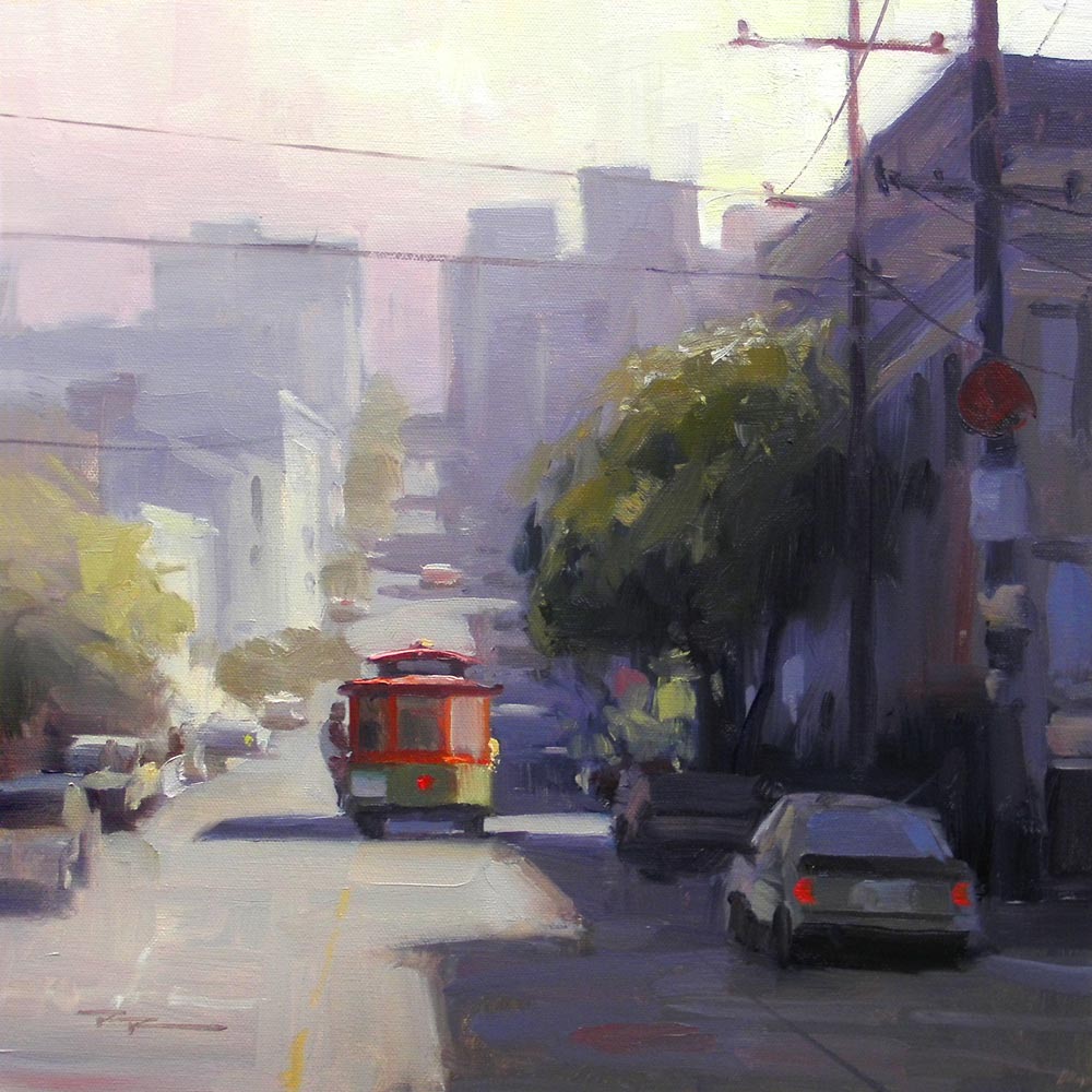 "San Francisco" 14x14" Oil on Canvas by Richard Robinson