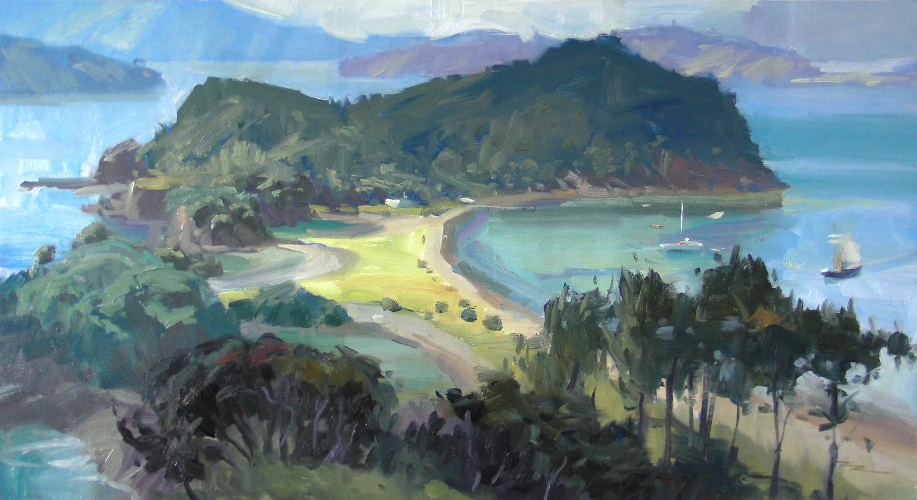 "Roberton Island" 11x16" Oil in Canvas by Richard Robinson