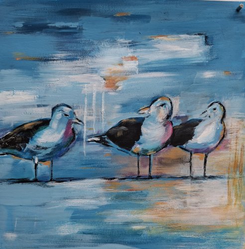 Study 2 acryl withe correcties Lazy Summet by Peter  Pharoah