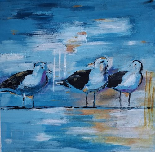 Study acryl Lazy Summer by Peter Pharoah